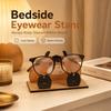 Wooden Animal Eyeglass Display Stand Hand Carved Glasses Organizer Holder for Office Study Bedroom Desk and Home Decoration