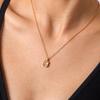 European and American Zirconium Titanium Necklace for Women, Light Luxury Clavicle Chain, Fashionable Versatile Stainless Steel Jewelry 