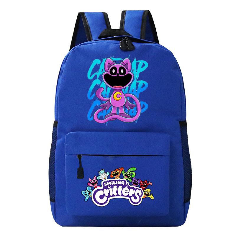 Smiling Critters Smiling Animals College Style Boys And Girls Junior High School Students School Bag Casual Backpack