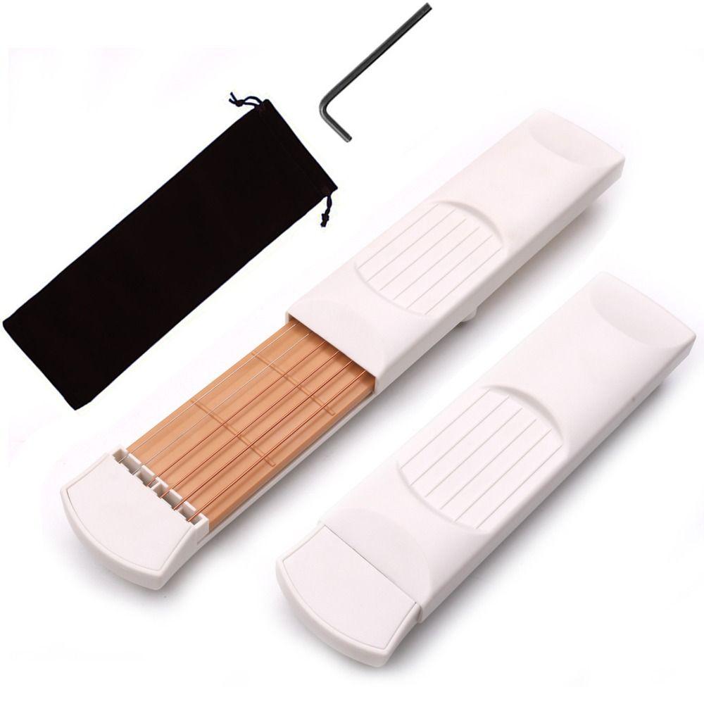 Portable Pocket Guitar 4/6 Fret Guitar Chord Trainer Finger Guitar Aid Tool  Beginners and Children