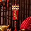 Flocking New Year Lion Dance Pendants Spring Festival Hanging Couplet  Spring Festival Supplies