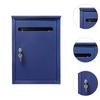 Wall Mount Locking Mailbox Townhouse Weatherproof Office Corridor Office Business Villa Area Family Residence Metal Post Box