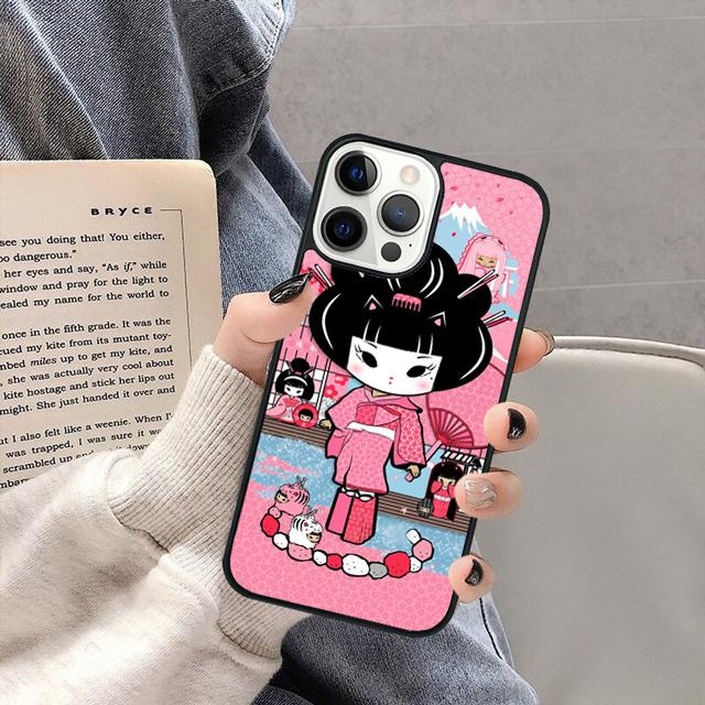 Japanese Keiko Kokeshi Doll Phone Case Cover for iPhone 17 Air 16 16e 15 13 14 11 12 Pro Max Plus coque fundas Shell