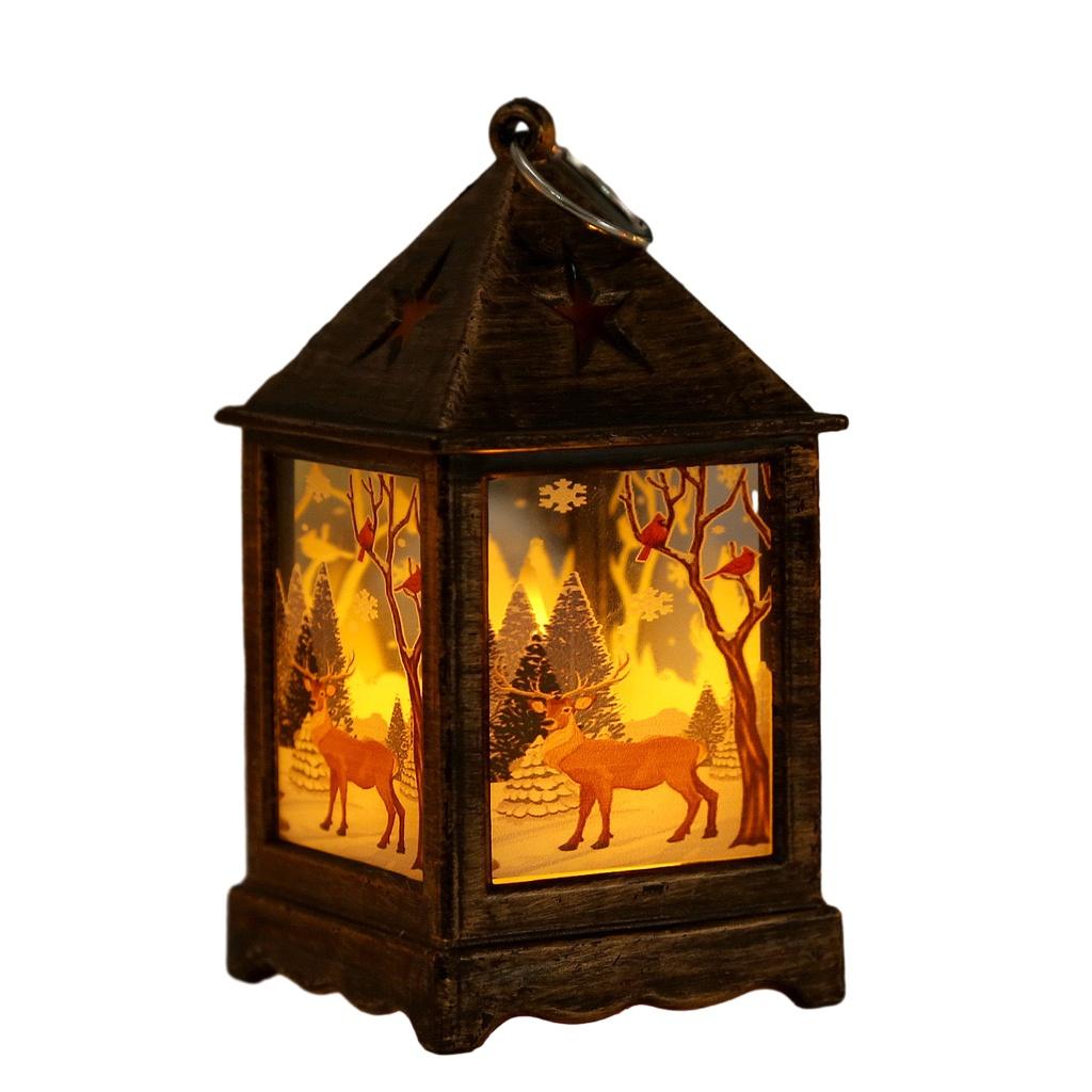 Night Light Christmas Led Candle Lantern Dining Table Decor Outdoor Porch Lamp