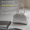 Emel Shoulder Crossbody Boston Made In Silver [Heini] Bag, Women's Bag, Leather, Small, Lightweight, 2way, Adults, Commuting, Japan,