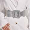 Wide Waist Strap Punk Style Decoration Belt Exquisite Stretch Waistband  for Women
