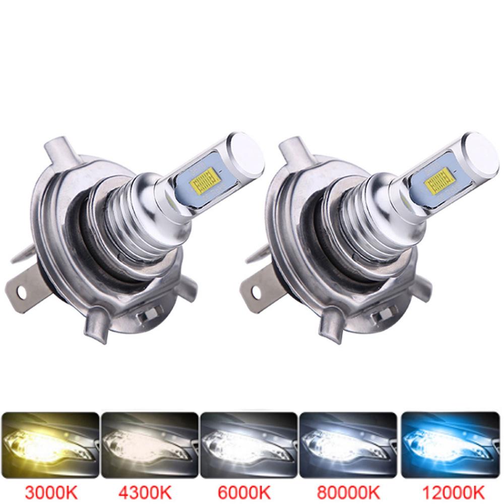 2Pcs LED H7 H4 CSP Car Headlight H11 H8 H9 Car Fog Light 9005 HB3 9006 HB4 Bulbs H1 H3 H16 Lamp DRL Light Auto 6000K 12V White Bulbs 7