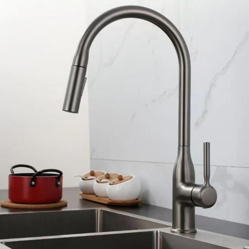Coppers Alloys Mixer Tap Kitchen Faucets with Pull Downs Sprayers Highly Pressure Sink Tap Replacement Easy Installation
