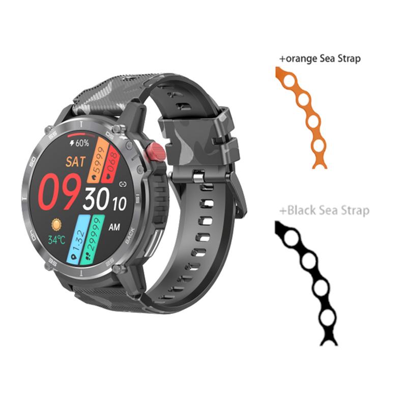 Smart Watch Men 4g Rom 1g Ram Blue Tooth Call 400mah Sports Watches Ip68 Waterproof C22 Smartwatch 1.6 Inch 400*400 Hd