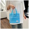 Portable Large Capacity Women's Bag Solid Color Breathable Women's Handle Bag Mesh Beach Bag Shopping Top-Handle Bags
