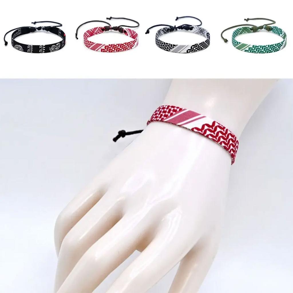 Hand Woven Bracelet Collection Elegant Arabian Pattern Braided Bracelet Wrist Chain Charm for Style Enthusiasts