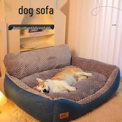 Winter Warm Dog Bed - Removable & Washable Sleeping Mat for Golden Retrievers, Ideal for All Seasons