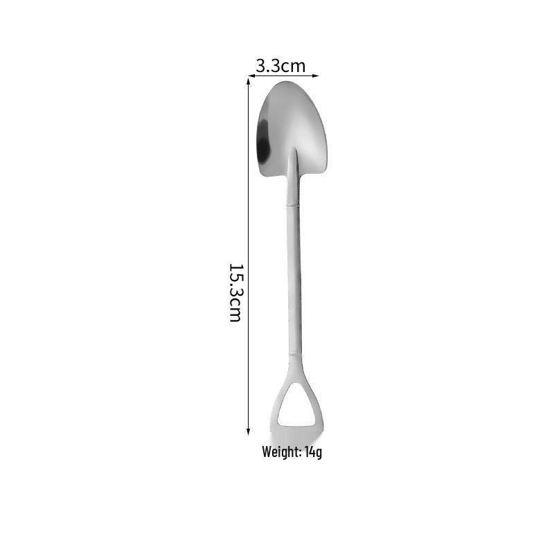304 Stainless Steel Watermelon and Ice Cream Spoon - Creative Shovel Design, High-Value Gift Cake Spatula