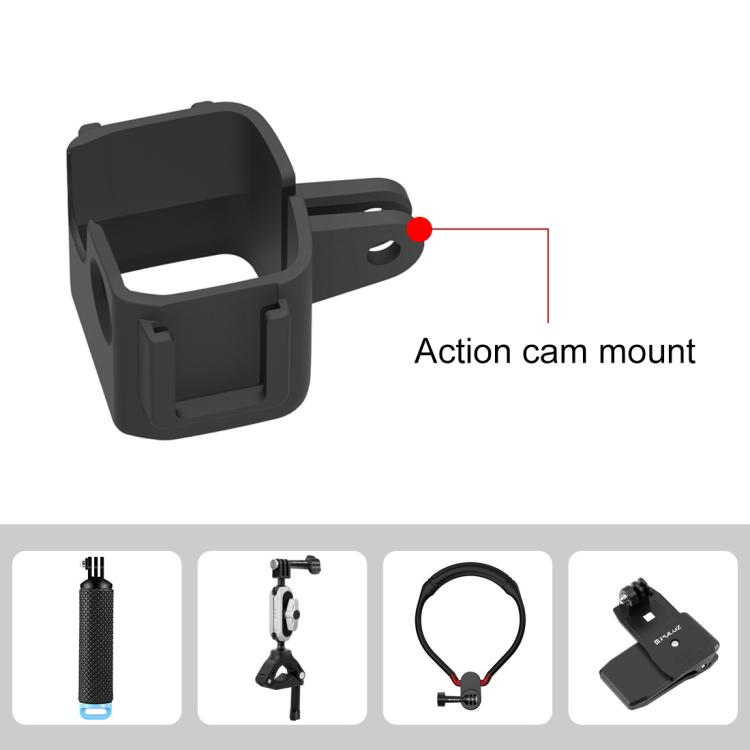 Per DJI OSMO Pocket 3 PULUZ Supporto adattatore di espansione per gabbia con telaio di protezione (Nero)