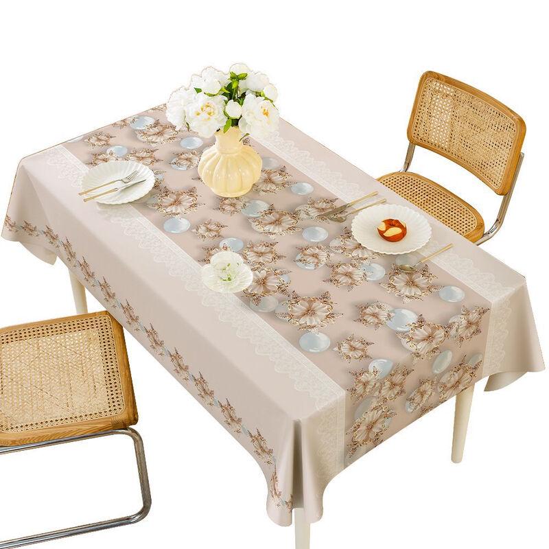 ZISIZ 3D Fabric Tablecloth