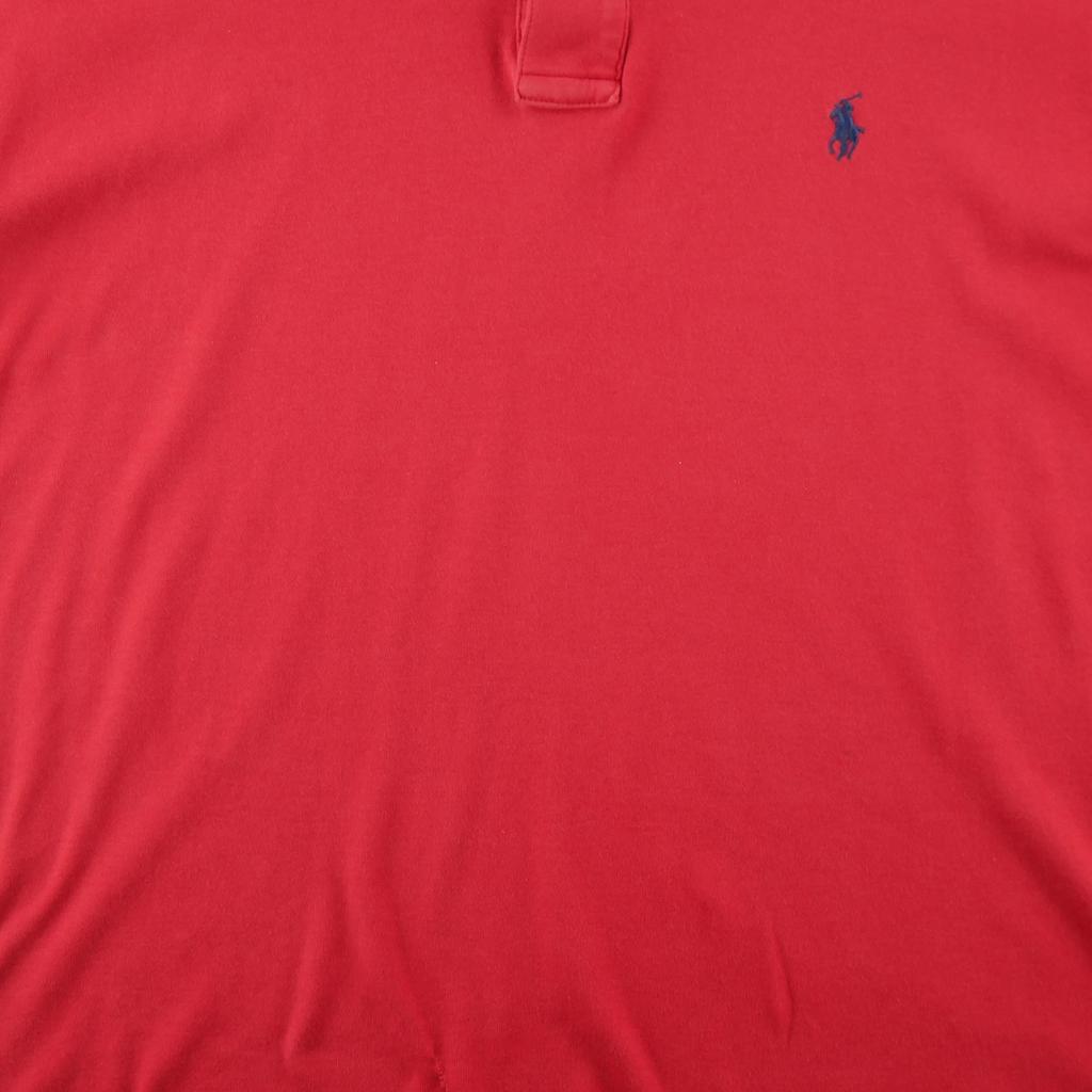 Seconde vie - Polo manches courtes Homme Rouge - Bon état