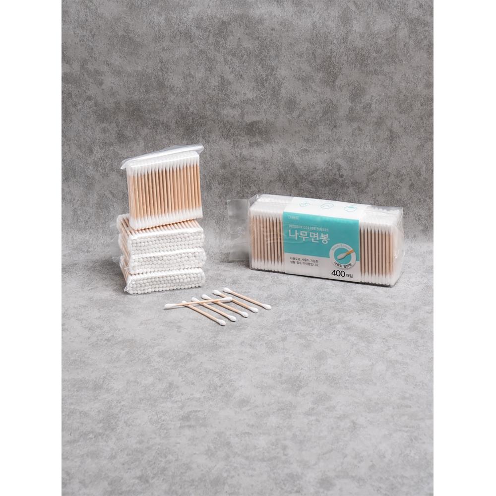

Круглые ватные палочки Daiso Wooden Stick, упаковка 400 шт.