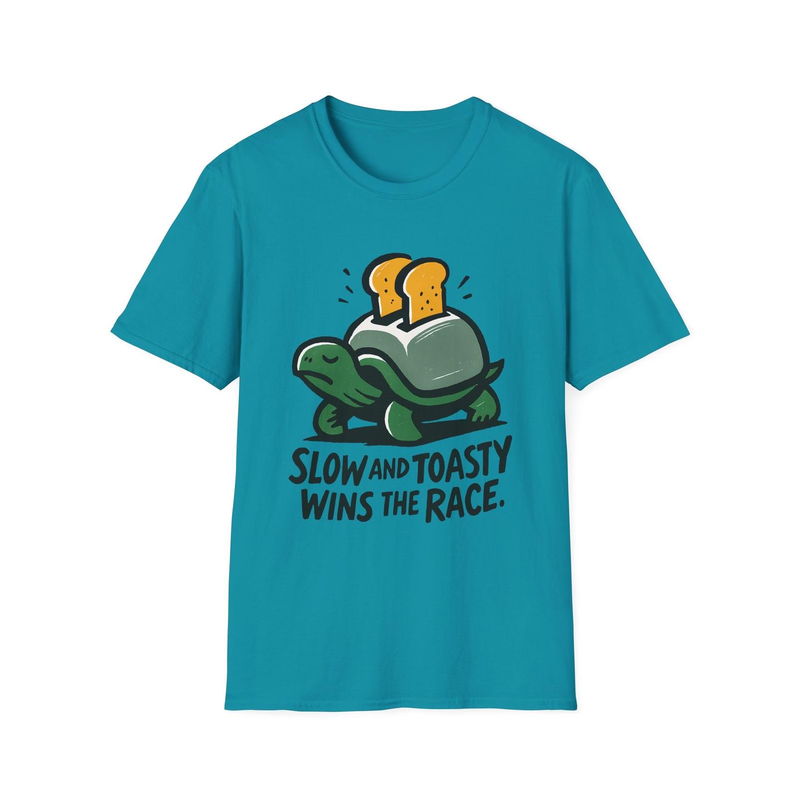 Unisex Softstyle T-Shirt Mens Womens Tees Top Toaster Turtle Toast Funny Surreal Breakfast Animal 4XL