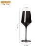 2Pcs Glass Household, Multi-purpose Black Crystal Glass, Tall Red Wine Glass, Champagne Glass, Glass Wine Glass