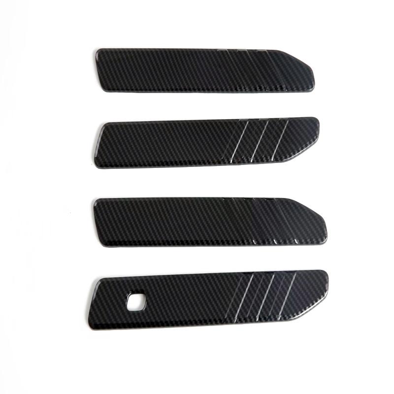 For Chery JAECOO J7 2024 2025 LHD RHD ABS Carbon Fiber Side Door Handle & Bowl Cover Trim Car Exterior Accessories