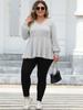 Plus Size Solido Sexy Elegante T-shirt da donna con scollo a V Chic Basic Dolce Streetwear Top femminile coreano Fashion Design Casual Slim Abbigliamento 2024