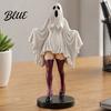Decorative Ghost Figure for Photo Props Gothic Lady Sculpture  Halloween Resin Shrouded Woman Figurine  Mythical Artistic Ornament Bar Decor