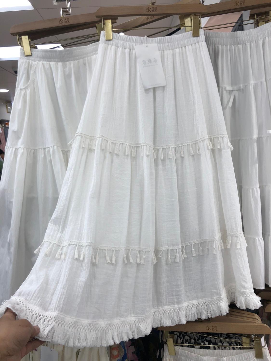 

Юбка с кисточками Heavy Industry Design Splicing, женская, весна 2025, новая, эластичная, универсальная, свободная юбка one size fits all