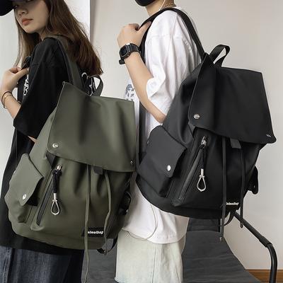 Primary School Girl College Student Junior High School Student High School Student Burgundy Backpack Male Backpack