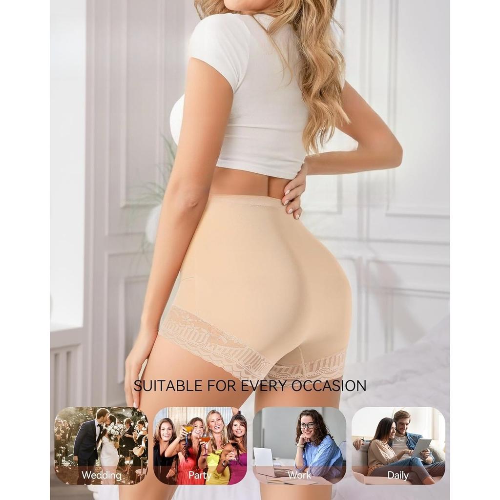 Shapewear da Donna Mutandine Controllo Pancia Vita Alta Body Shaper Biancheria Intima Guaina Modellante Slip Mutandine di Pizzo