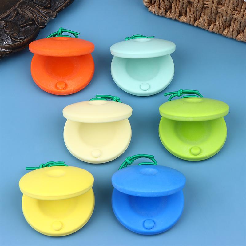 1Pc Bamboo Music Toys Castanets Percussion Instrument Entertainment Props Instruments For Toddler Kids Rhythm Cultivation