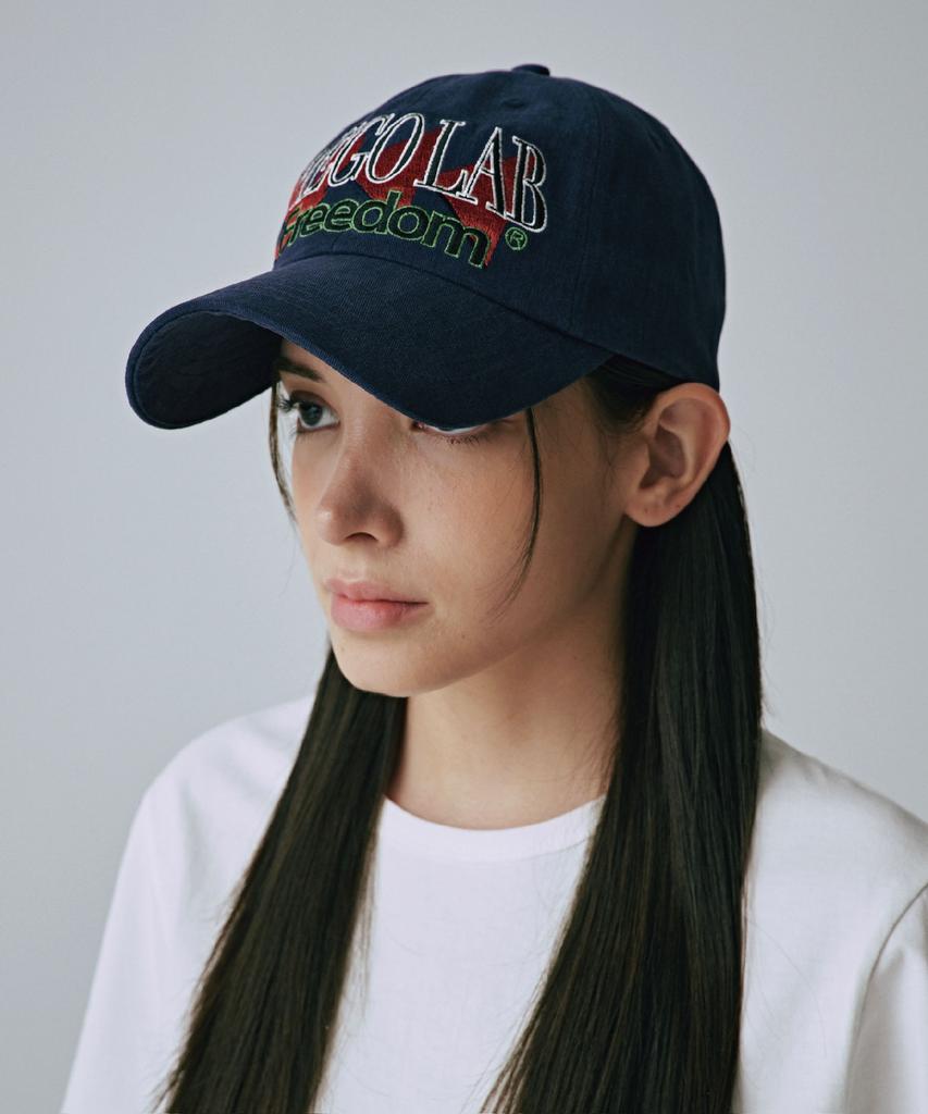 AEGO FREEDOM LAB Rough Vintage Cap_Purple