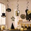 New Year's Eve Party Decorations Hanging Ornaments 6 Pack