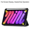 Case for iPad Mini 7 6 8.3'' with Pencil Holder-[Tri-fold Stand + Auto Wake/Sleep],Premium PU Leather Case Shockproof Hard Shell