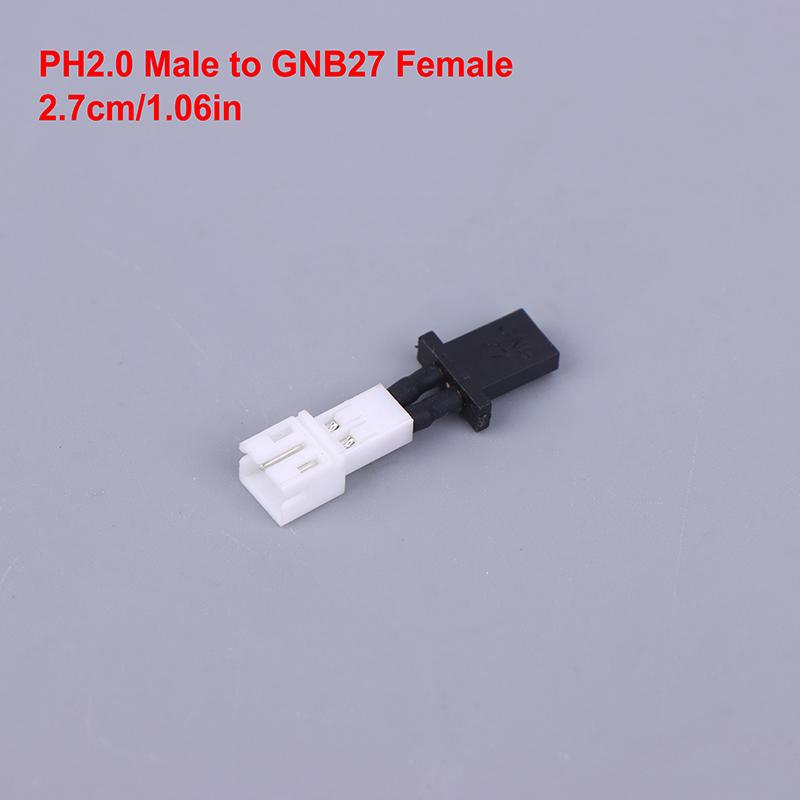 1PCS Short 1S Hollow Cup Lithium Battery Adapter Cable PH2.0 To BT2.0 GNB27 Male Female Connector Head For RC Airplane Drone