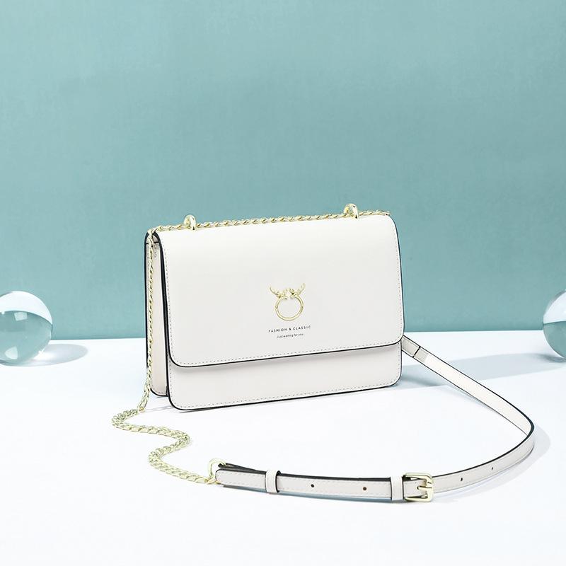 

Новая осенне-зимняя женская сумка из натуральной кожи, сумка-цепочка, высококачественная сумка через плечо, модная квадратная сумка на одно плечо