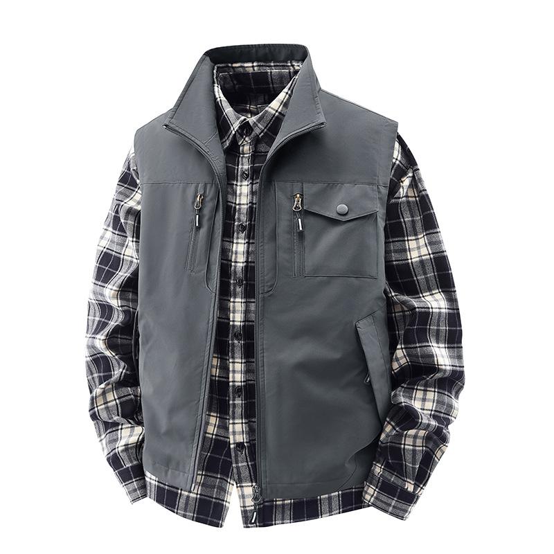 Outdoor Quick-Drying Vest Men's Spring and Autumn Breathable Sports Vest Vest Vest Jacket