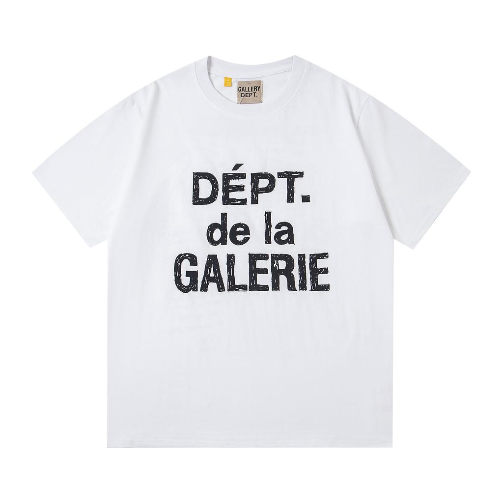 26SS Foreign Trade Gallery Dept T-Shirt Collection Gallery Casual Short Sleeve Men's and Women's Same Style Factory Spot Straight Hair