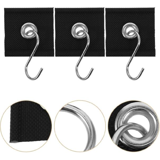 Rv Awning Hooks for Piping Rail Heavy Duty Canopy Light Clips Camper Awning Hangers for Outdoor Camping Parties and Rv Accessories
