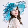 Creative Hat Summer Hat UV Protection Organza Fashion Net Gauze Cap Wide Brim Hat Female Sun Hat