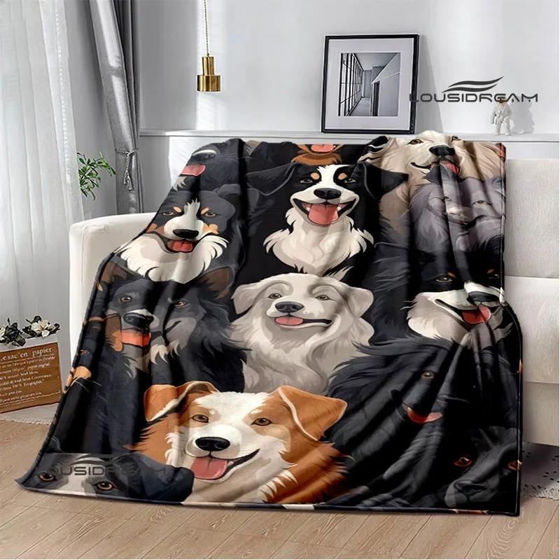 3D Cute dog printed blanket Flannel Warm blankets Soft and comfortable blanket bed linings cubre cama Birthday Gift