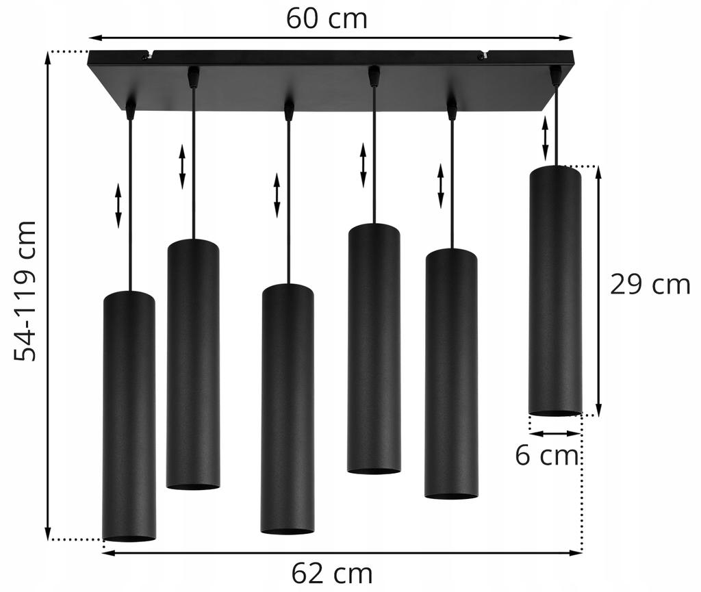 MODERN CEILING HANGING LAMP BLACK LED LAMP