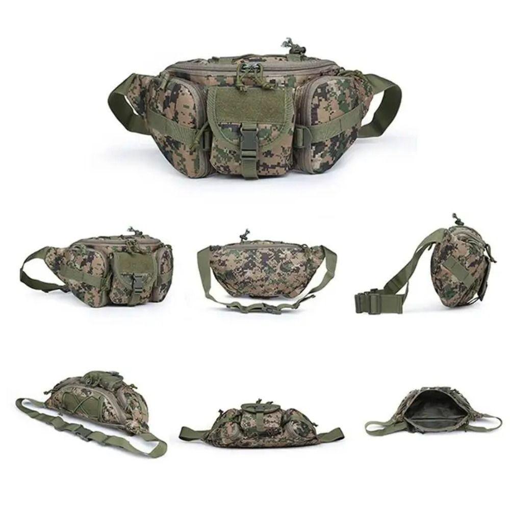 Waterproof Men Molle Pouch Oxford Cloth Climbing Belt Bag Waist Fanny Pack Outdoor Sports