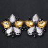 Stonefans Bridal Flower Clip On Earrings Non Piercing Accessories Statement Women Colorful Rhinestone Ear Clip Wedding Jewelry