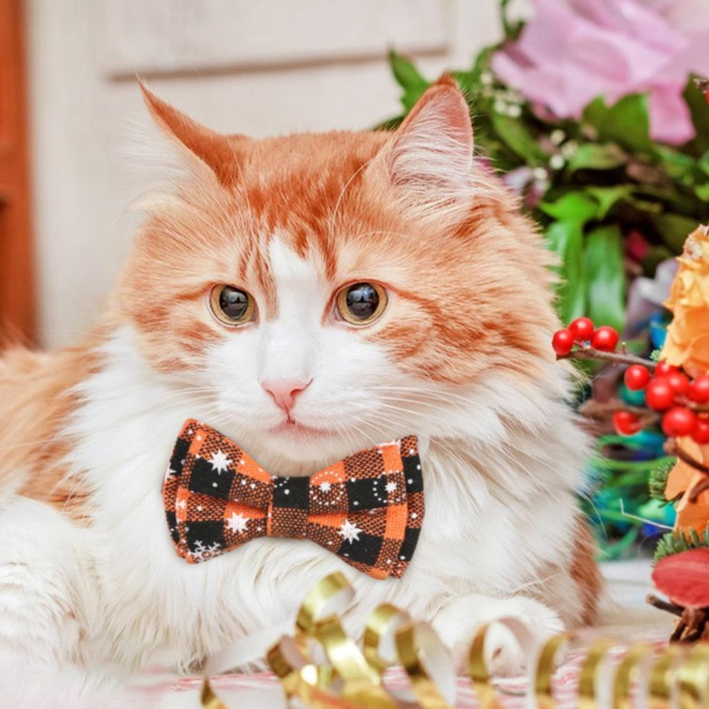 Pet Collar Bow English Collar Cat Strap  Cat Head Safety Socket Cat Dog Collar With Bow And Bell For Dogs  Cats And Rabbits
