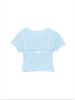 ASIF CALIE Lovely Eyelet Bra T-Shirt Set Blue