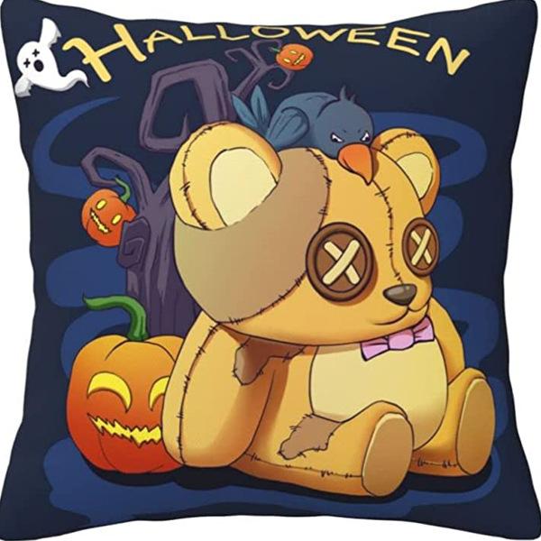 

Halloween New Style Pillowcase Temu Floral Letters Living Room Sofa Home Pillow Cushion Pillowcase 45 * 45Cm [without core]
