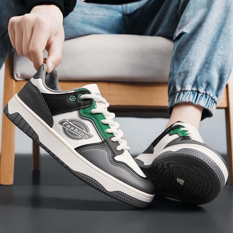 Men's shoes autumn versatile sports and leisure board shoes pilot leather shoes lightweight soft sole waterproof outdoor tide shoes