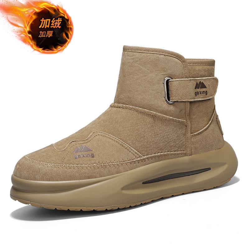 Новые зимние мужские высокие сноубутсы плюс флис утолщенные теплые хлопковые ботинки уличные мужские ботильоны botas para hombre M1224 44 3980₽