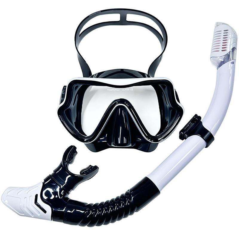 Diving Mask Snorkel Professional Scuba Diving Masks Snorkeling Set Adult Silicone Skirt Snorkeling Mask Diving Mask Goggles