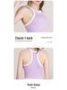 Nahtloses Racerback Sport-Top mit Brustpolstern für Tennis, Badminton, Training und Yoga